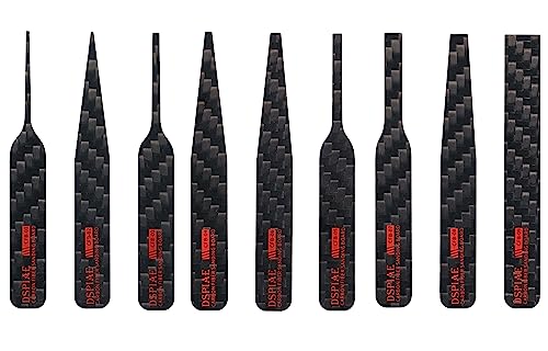 9PCS Irregular Carbon Fiber,Sanding Sticks for Scale Model Grinding Polishing Tools (CFB01-09) CFB01-09