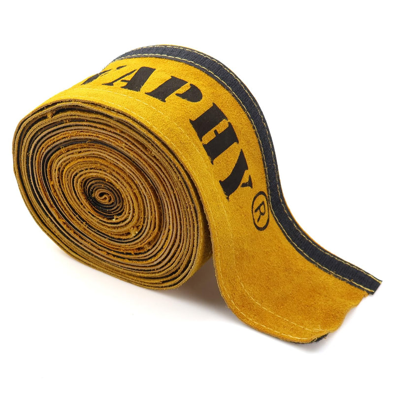 TIG Welding Torch Cable Cover Flame-Resistant Leather Yellow Cover 275"x 4" (23 Feet Length) 23 Feet(7 Meters) 1 Pack