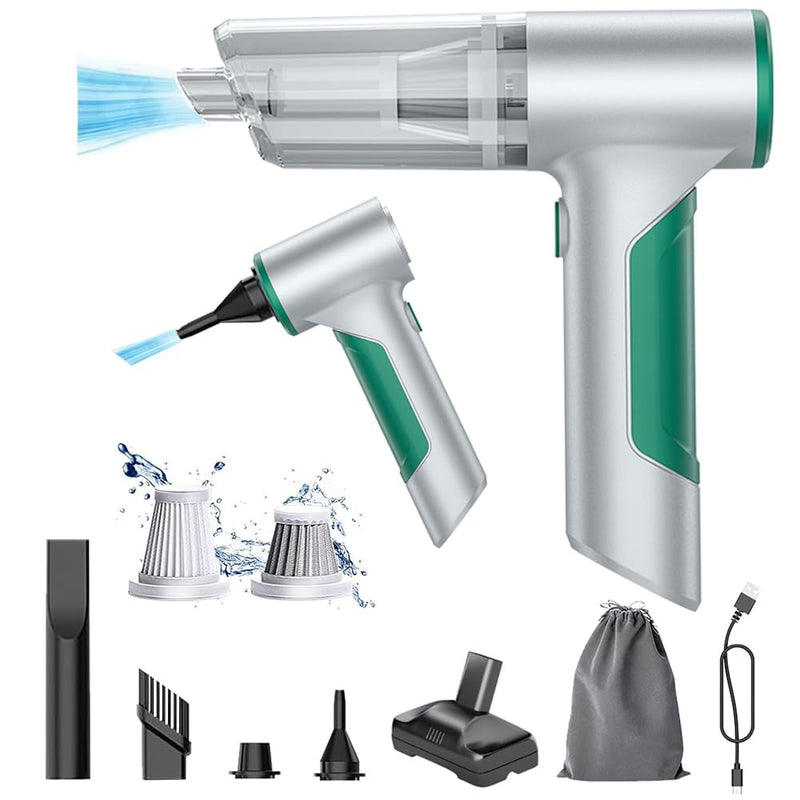Cordless Car Vacuum 14000PA 3 in 1 Brushless Motor Handheld Vacuum Strong Suction Portable Vortex Vacuum Cleaner Mini Small Wireless Vacuum 14000 PA