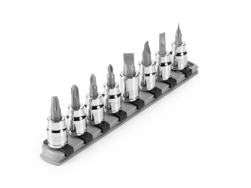 TEKTON Phillips/Slotted Bit Socket Set, 8-Piece | SHB91109
