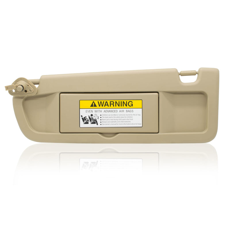 Left Driver Side Sun Visor Replacement Compatible with Honda Civic 2006 2007 2008 2009 2010 2011 Replaces# 83280-SNA-W01ZB Color Beige Beige(Left Driver)