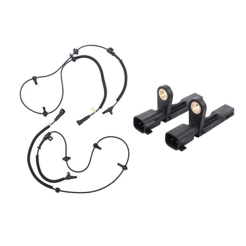 MOTOKU Set of 4 Front Rear Left Driver and Right Passenger Side ABS Wheel Speed Sensor for Jeep Liberty 2006-2007