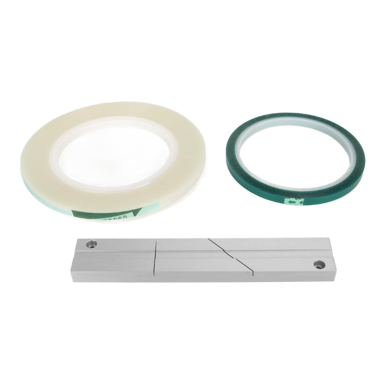Zopsc 1/4 10inch Tape Splicing Set with Splicing Tape and Leader Tape, Reel to Reel 1/4 10inch Professional Tape Splicing Block.