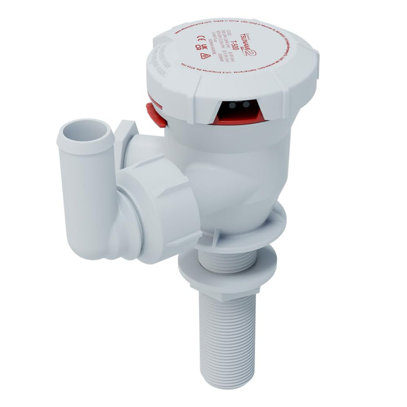 Attwood Tsunami MK2 Aerator Pump T500 12V 12V, 500 GPH, Straight