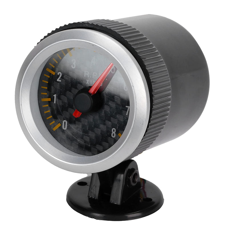 Tachometer, 52mm/2.05in Tachometer with Carbon Fiber Panel Pointer RPM Gauge for Home for Car