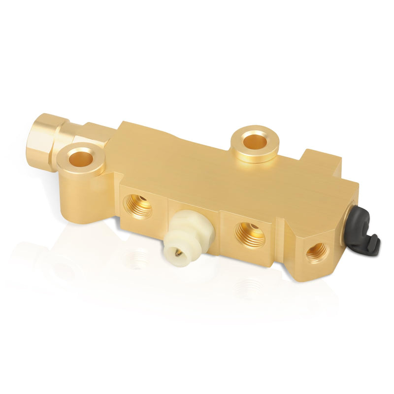 PV2 Brake Proportioning Valve Disc/Drum, Disc Front Drum Rear Brake, Brass 172-1353 PV71 Combination Valve Fit for GM Ford Chevy Street Rod Classic Car & Truck