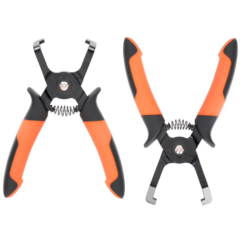  [AUSTRALIA] - 2PCS Disconnect Pliers Set EVAP and Fuel Line Disconnect Tool Set Includes 40 Degree and 85 Degree Automotive Universal Electrical Connector Pliers 7.28 Inch 85°&40°