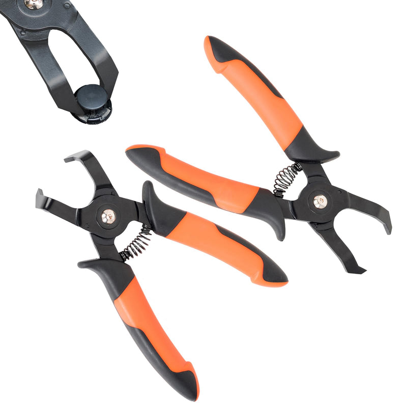 2 PCS Push Pin Pliers Set Auto Panel Clip and Trim Removal Tool Includes 30 Degree and 80 Degree Pliers Easily Removes Plastic Fasteners and Rivets