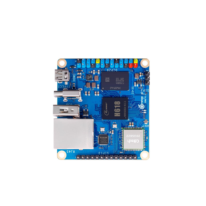 Orange Pi Zero 3 1GB LPDDR4 Allwinner H618 Quad-Core 64 Bit Single Board Computer with 16MB SPI Flash, Support WiFi and BT5.0, Development Board Computer Run Android 12 TV/Debian/Ubuntu(Zero3 1G)