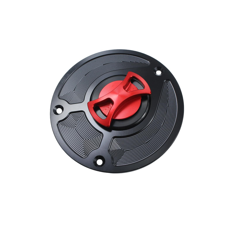 Motorcycle CNC Aluminum Gas Cap Gas Fuel Tank For CB1000 CB1000R CB600F CB1300 CBF1000 CBR1000RR CBR1100XX CBR1100 CBR600RR CBR900RR CBR929RR 954 CBR600 F4 F4I VTR1000F RVF 400 (Red) Red