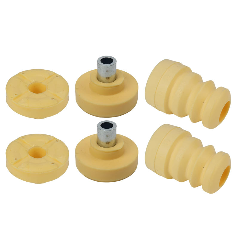 Front Rear Lower Upper Shock Strut Guide Support Bushing Set For BMW X5 (E70) 2007-2013 X5 (E70 Facelift) 2011-2013 X6 (E71) 2008-2014 Replacement number# 33526776557,33526776399,33536773060 6 piece set