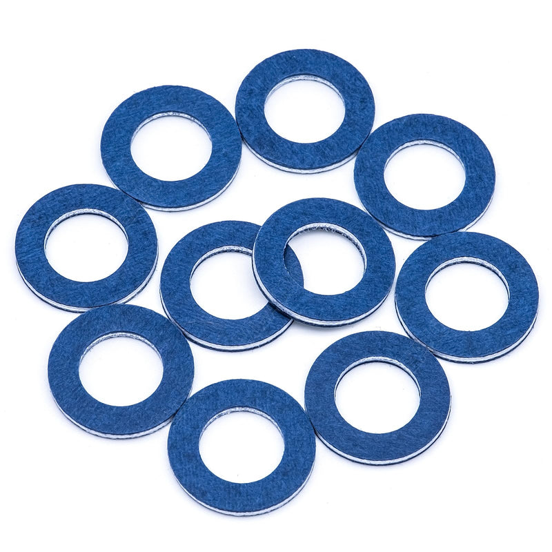 10 PCS Engine Oil Drain Plug Gaskets Replacement for Toyota 90430-12031 Lexus Scion RAV4 Camry Avalon Corolla 10 pcs M12-90430-12031