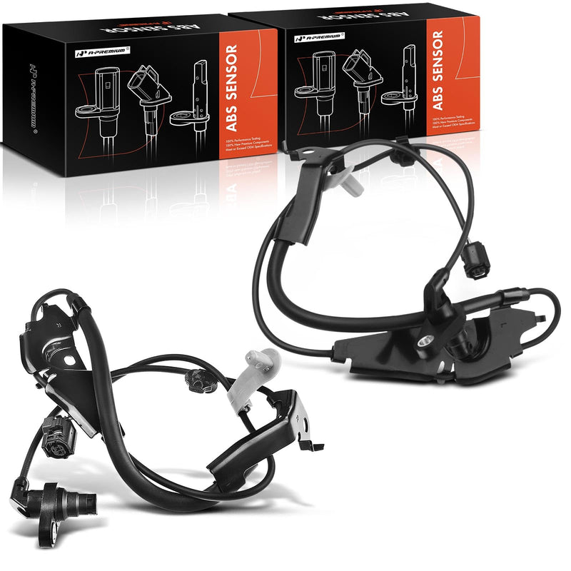 A-Premium Front ABS Wheel Speed Sensor Compatible with Toyota & Lexus Models - Camry 2012-2017, Avalon 2013-2015, ES350 2013-2018, ES300h 2013-2017, Sedan - Front Driver and Passenger Side, 2-PC Set