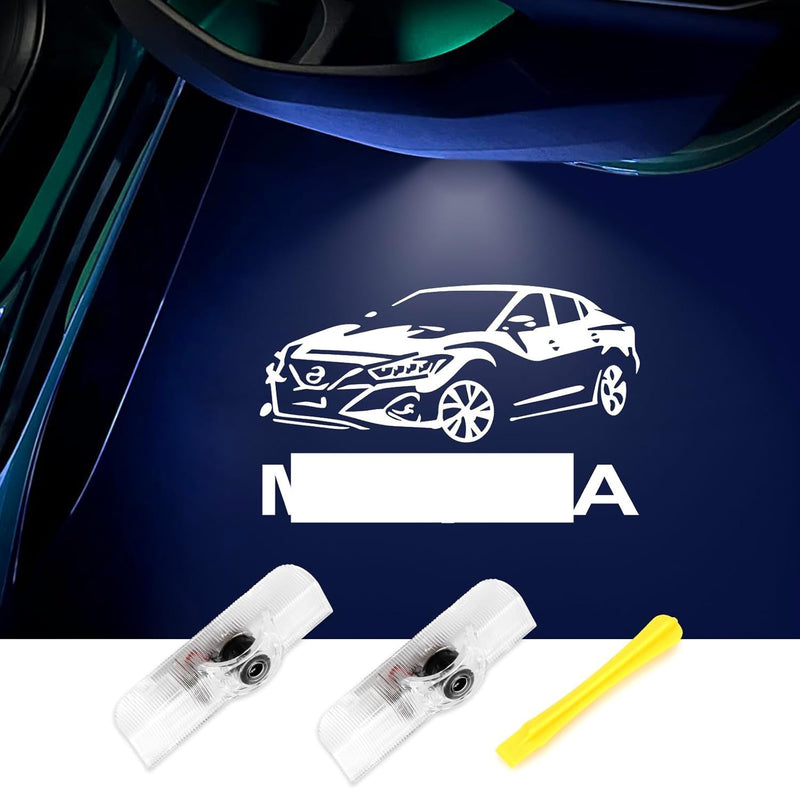 No Fade Car Door Lights Logo, Puddle Lights Welcome Lights Accessories Compatible with Maxima 2004-2022 -2PCS