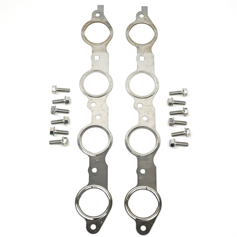 Michigan Motorsports LS Exhaust Manifold & Header Gasket Pair with Bolts - MLS Style - Fits 4.8L 5.3L 5.7L 6.0L 6.2L LS Engines - Replaces Factory GM #12617944 Gaskets