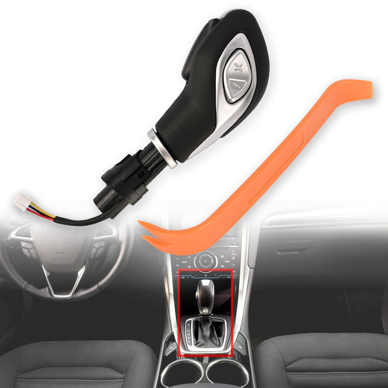 Automatic Gear Shift Knob Handle with Button DG9Z-7213-EA for Ford Fusion 2013-2016 / Escape 2013-2016 / Transit 2015-2019 / Transit Connect 2018-2023 Gear Shifter Lever Selector (Matte) Matte