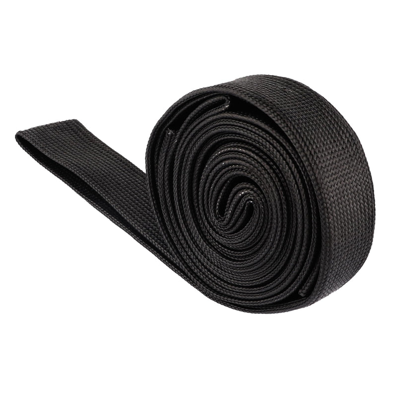 Wire Heat Shield 9.8Ft - 1/2" ID x 10' Spark Plug Wire Heat Shield Wrap Fuel Line Heat Shield Sleeve - Automotive Heat Shield for Protecting Car Accessories (Black) Black