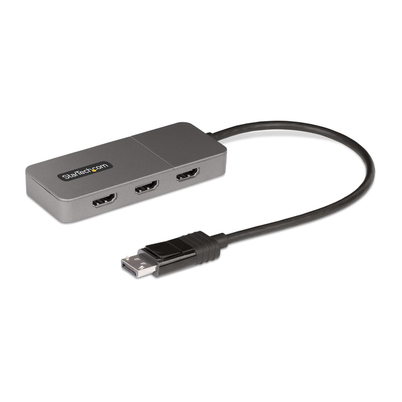 StarTech 1ft DisplayPort 1.4 to 3X HDMI MST Hub, Triple 4K 60Hz, HDR