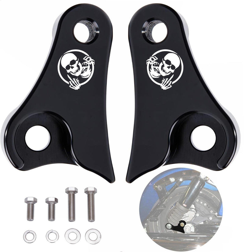TDZ 2009-2025 Black 1.5'' Inch Lowering Link Blocks Kit for Harley Touring Street Glide/Road King/Electra Glide/Road Glide/Ultra Limited/Special/CVO 1.5 Inch Lowering Blocks（Black）