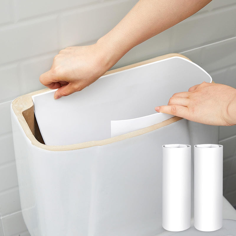 Frienda 2 Pcs White Toilet Tank Insulation Kit 16 x 48 Inch Toilet Tank Liner Anti Condensation with EVA Foam Self Adhesive for Stopping Condensation Preventing Water Damage to Floors
