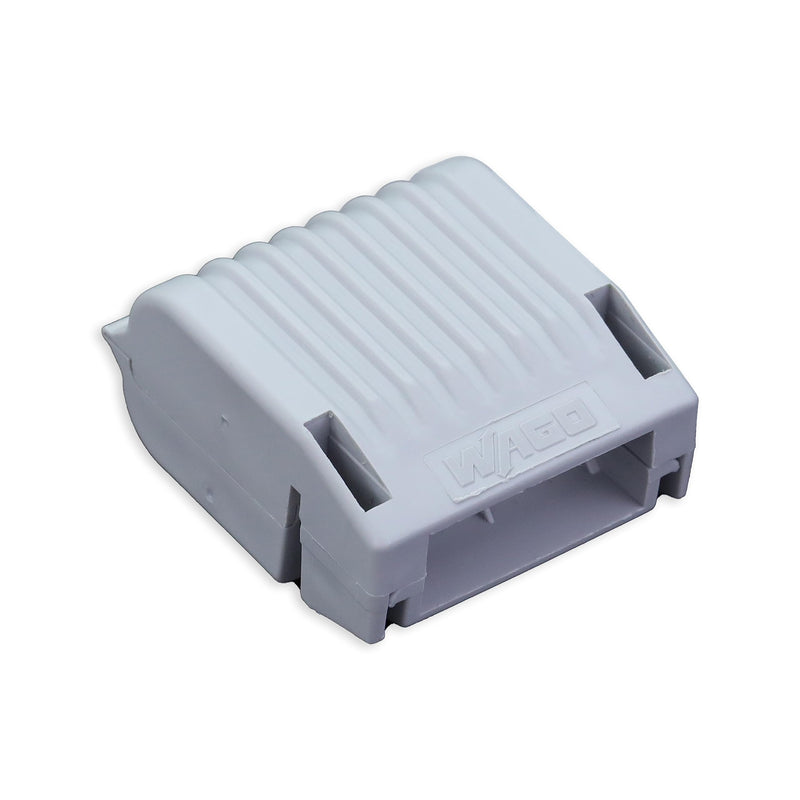 207-1331 | WAGO Gelbox for 221 and 2773 Series connectors | Moisture Protection | IPX8-certified | 12 AWG | Gray, Label-Free housing | Small | [Box of 4 Pieces] Box