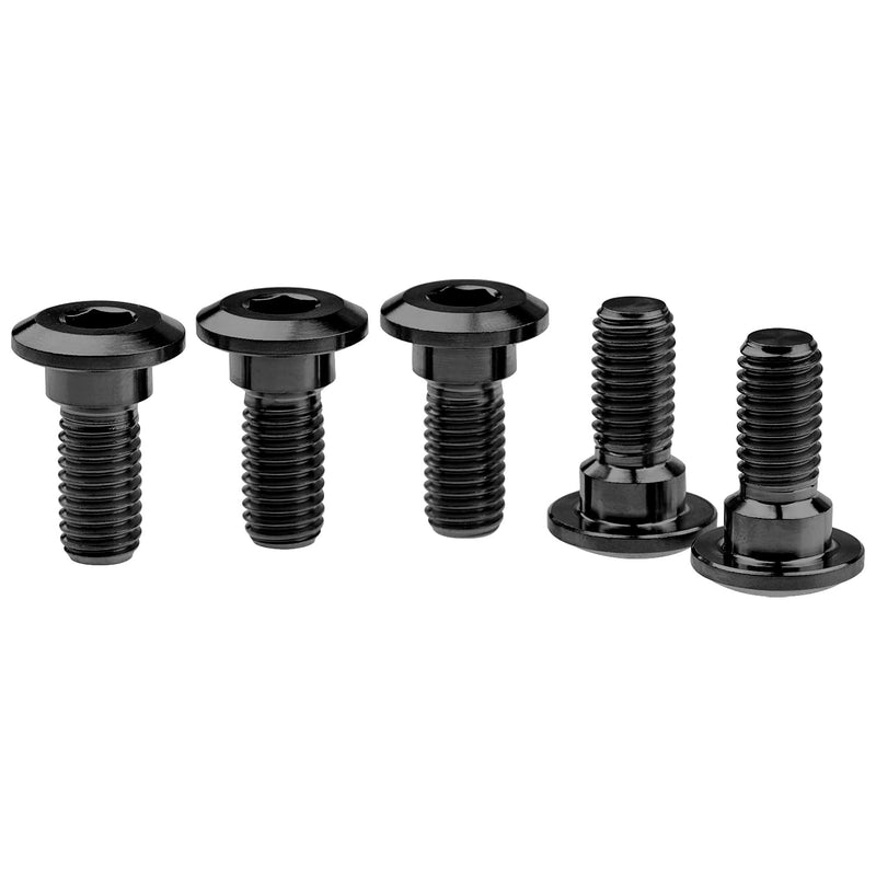 [AUSTRALIA] - Titanium Ti Motorcycle Rear Brake Rotor Bolt Screw M8 x 20mm for YAMAHA Pack of 5 (Black) Black