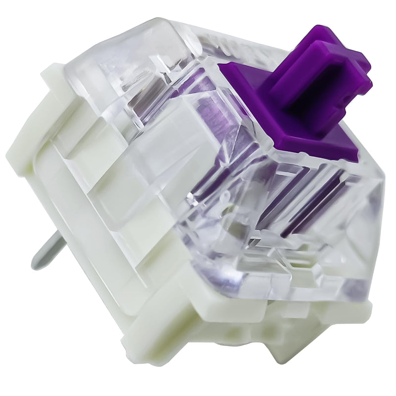 Kailh Pro Purple Switches for Mechanical Keyboard,3-pin/Light Tactile/Pre Lubed/RGB/LED Switches（Pro Purple,108Pcs） 108pcs