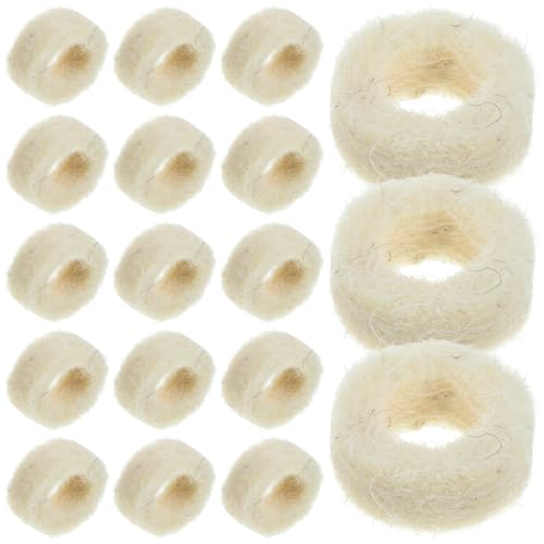 OSALADI Felt Washers Replacement Round Wool Felt Washer 0.59X0.59X0.19in Oil Plug Washer Mechanical Seal Gasket for Oil Leak Prevention Equipment Maintenance and Easy Replacement