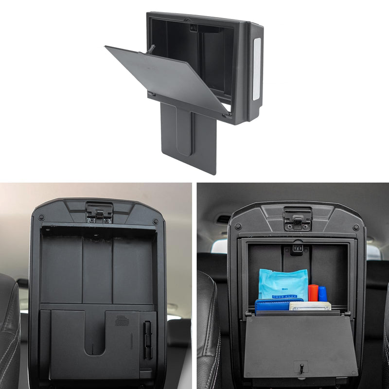 JDMCAR One-Touch Hidden Storage Box Compatible with Toyota 4Runner Accessories 2010-2023 2024 Center Console Organizer Black-Fits 2010-2024 4runner