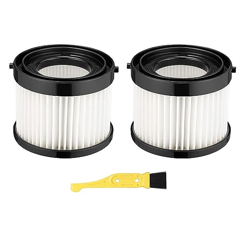 2 Pack 49-90-0160 HEPA Dry Vacuum Filter Compatible with Milwaukee 0882-20 M18, Fit for Milwaukee 49-90-1951 Compact Vacuum