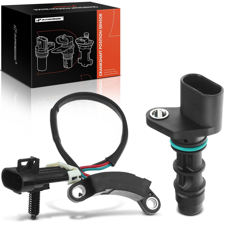 A-Premium 2-PC Engine Camshaft Crankshaft Position Sensor Compatible with Chevrolet Malibu 2003, Venture & Buick Rendezvous & Oldsmobile Alero, Silhouette & Pontiac Aztek, Grand Am, Repalce# V51720195
