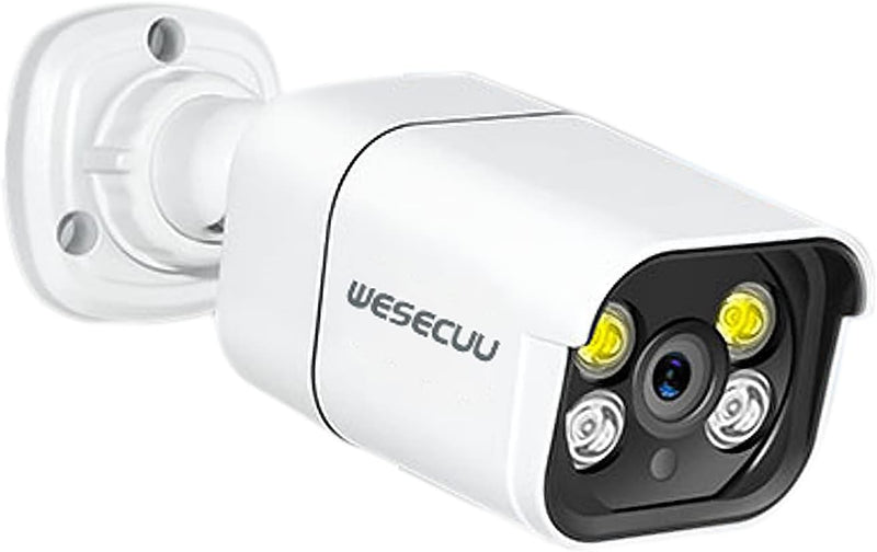 WESECUU Poe Security Camera, IP Camera, CCTV Camera, Surveillance Camera, Poe Camera Only Match POE Security Camera System with Motion Sensor,NoSubscription ONE CAM