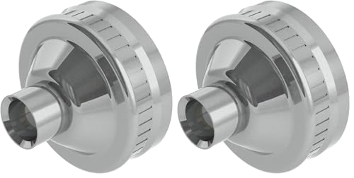 Albion Engineering 426-G01 2" Threaded Steel Front Cap for Standard Metal Nozzles (Pack of 2) 1 Count (Pack of 2)