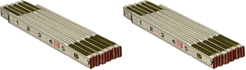 Crescent Lufkin Wood Rule, 5/8X6', Redend Eng, Black - 1066DLN (Pack of 2) 1 Count (Pack of 2)