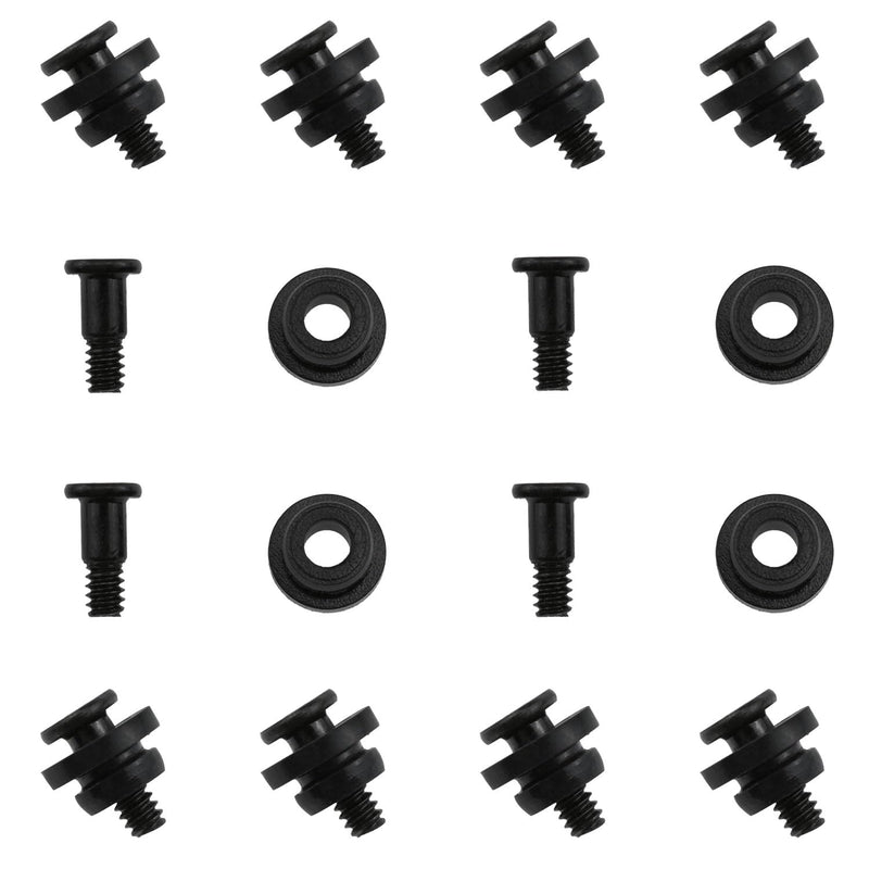 3.5 Inches Hard Disk Shock Absorbing Screws Hard Disk Drive Screws PC Hard Disk Shock Absorption Rubber Washer Kit-12 Sets