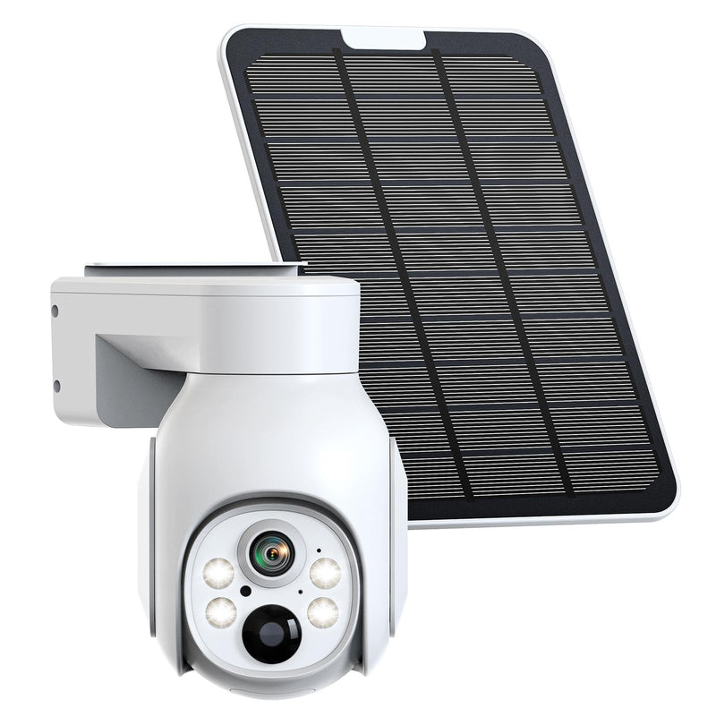 Camcamp 4MP Battery Powered WiFi Camera with Solar Panel, Spotlight, PTZ, 2-Way Audio, Smart Human Detection, Cannot Work Alone, Only Compatible SC23 Solar Security Camera System Add-on Cam