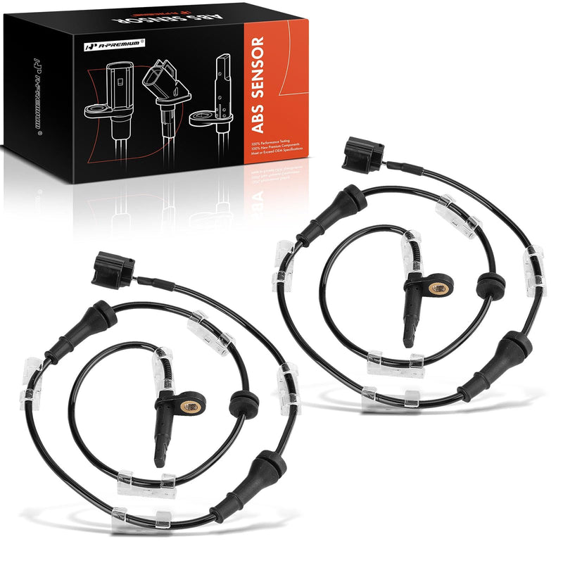 A-Premium Front Left and Right ABS Wheel Speed Sensor Compatible with Nissan Models - Murano 2009-2014 - Front Driver and Passenger Side, Replace# 47910-1AA0A 2-PC Set