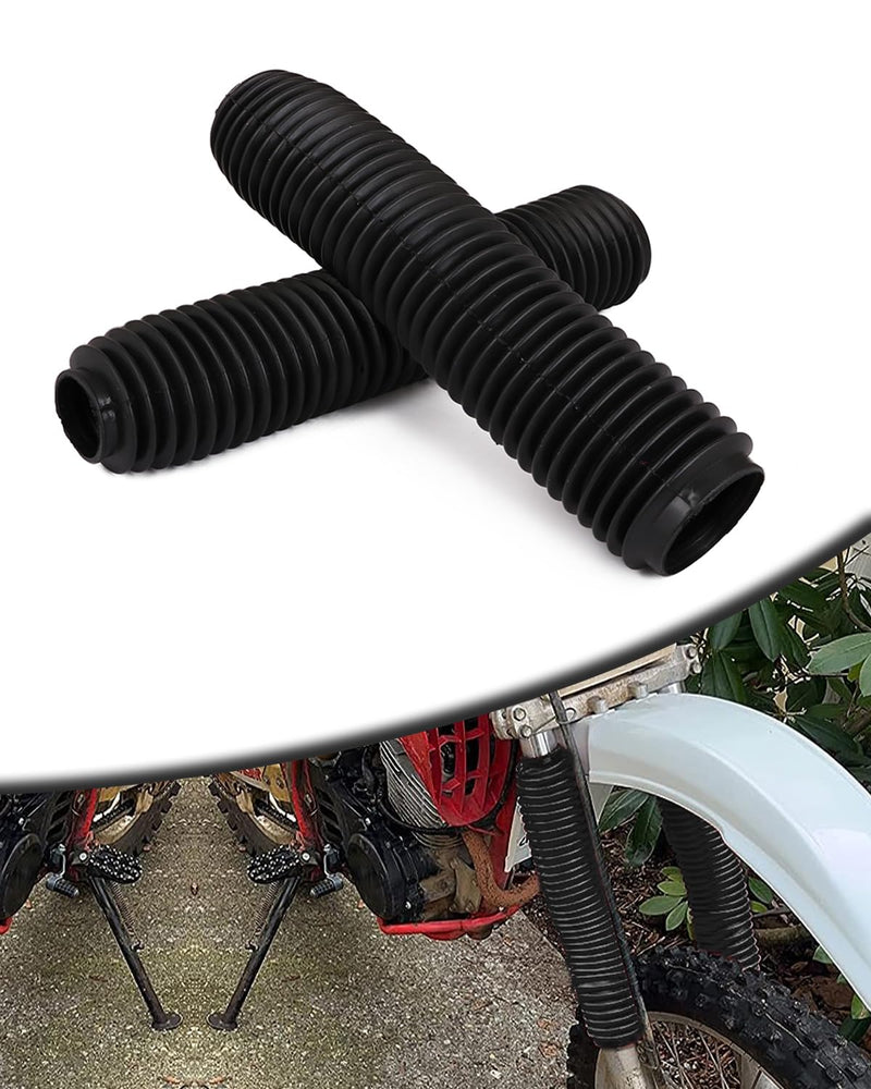 Motorcycle Fork Cover Boots Universal Front Shock Tube Absorber Guard Dust Boots For Most Dirt Pit Bike, MYSTERIOUS BLACK Universal Front Fork Cover