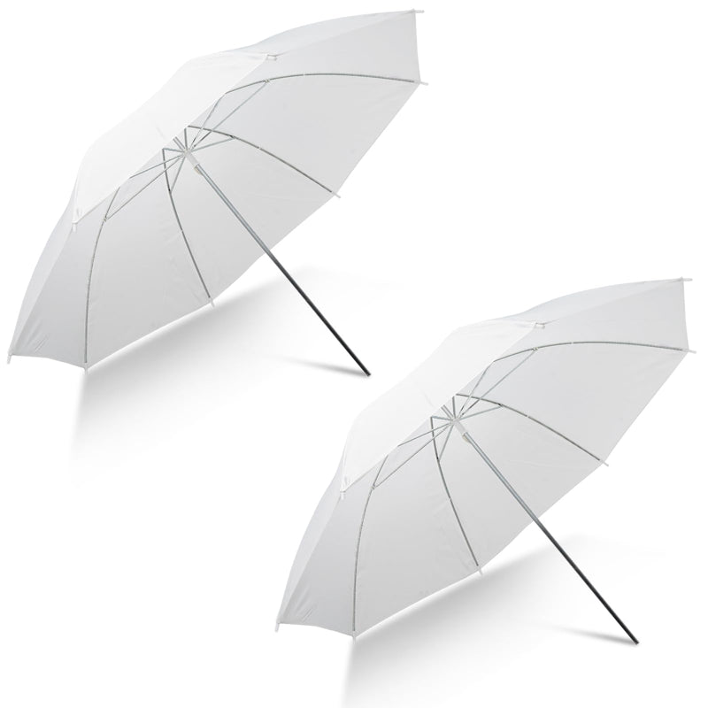 [2 Pack] 33"/84cm White Translucent Soft Umbrella Kit,Photography Umbrella Lighting Kit for Studio/Outdoor Photo and Video Lighting Accessories (2 * 33" White)… 2* 33" White