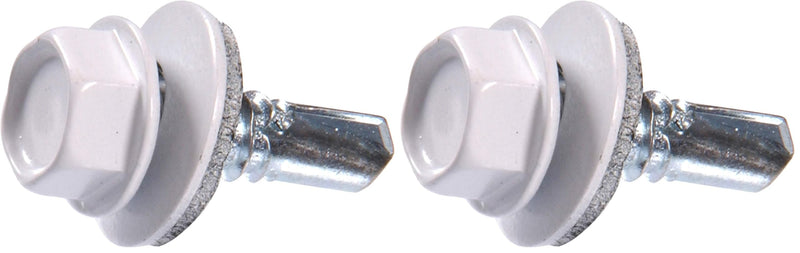 The Hillman Group 48049 14 X 7/8-Inch White Painted Head Lap Stitch Screw, 1-Pound (Pack of 2) לבן 0.875 inches (Pack of 2)