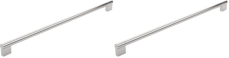 Richelieu Hardware BP527416195 Avellino Collection 16 3/8-in (416 mm) Center, Contemporary Cabinet Pull, Brushed Nickel (Pack of 2) 1 Count (Pack of 2)
