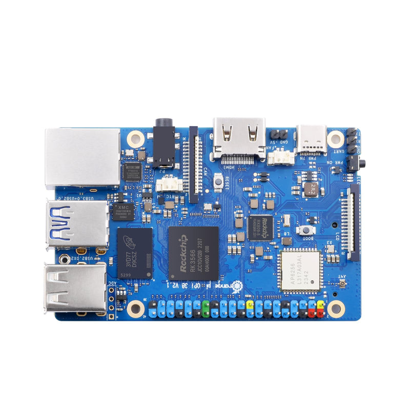Orange Pi 3B 4G V2.1 Version RK3566 Quad Core 64 Bit Single Board Computer, 1.8 GHz Frequency WiFi Bluetooth Open Source Board Run Orange Pi OS, Android, Debian, Ubuntu, OpenHarmony (Pi 3B 4GB) Pi 3B 4GB