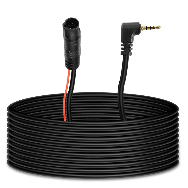 MEIRYFA 5 Pin Dash Cam Cable Rear View Camera Wire 5 Pin Male to 2.5mm Male Plug Car Backup Camera Reverse Mirror Extension Cord for Trucks,RV,Bus (32.8FT)