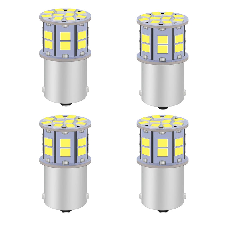 1156 LED Bulb, Super Bright 7506 BA15S P21W 1141 LED Replacement Bulbs for Backup Reverse Light, Tail Brake DRL Parking Light, White (Pack of 4) 1156