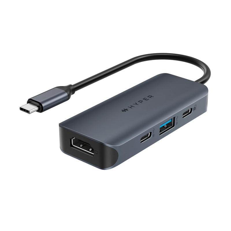 HyperDrive Next 4 Port USB C Hub for Mac, PC, Chromebook with 4K60Hz HDMI, 2 USB-A, USB C Hub 10Gbps, USB-C 10Gbps 100W Power Delivery Ports