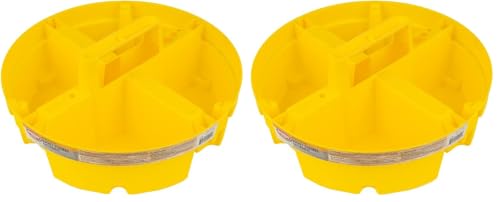 Bucket Boss - Bucket Stacker Small Parts Organizer, Bucket Organization (15051), Yellow (Pack of 2) 1 Count (Pack of 2)