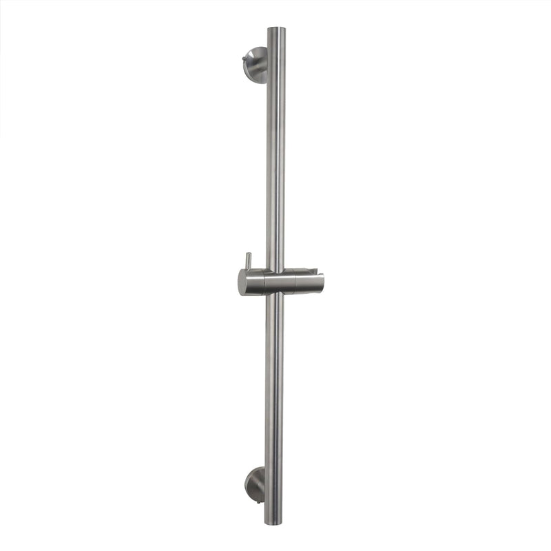 Wall Mount Bathroom Shower Slide Bar with Adjustable Hand Shower Holder Stainless Steel Shower Head Slide Bar, Brushed Nickel