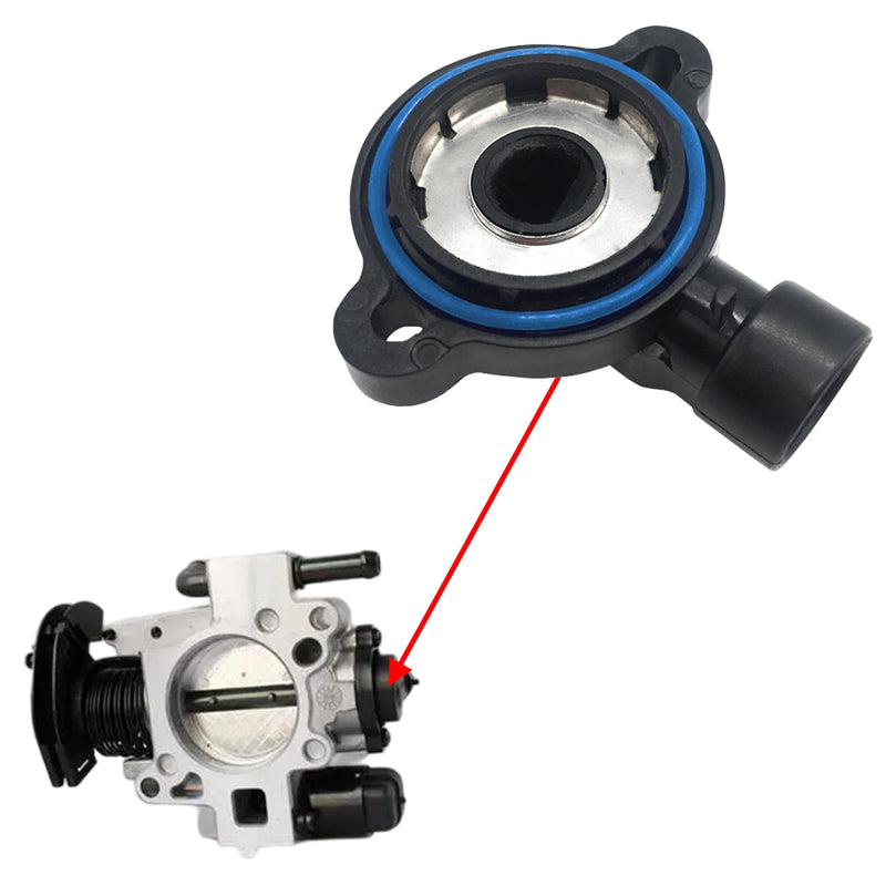 Throttle Position Sensor, Throttle Body Sensor Replaces OEM #17123855 17123852 213-4668 213-912 977-030, Compatible with Chevrolet GMC Buick Century Savana Silverado Sierra C1500 K2500