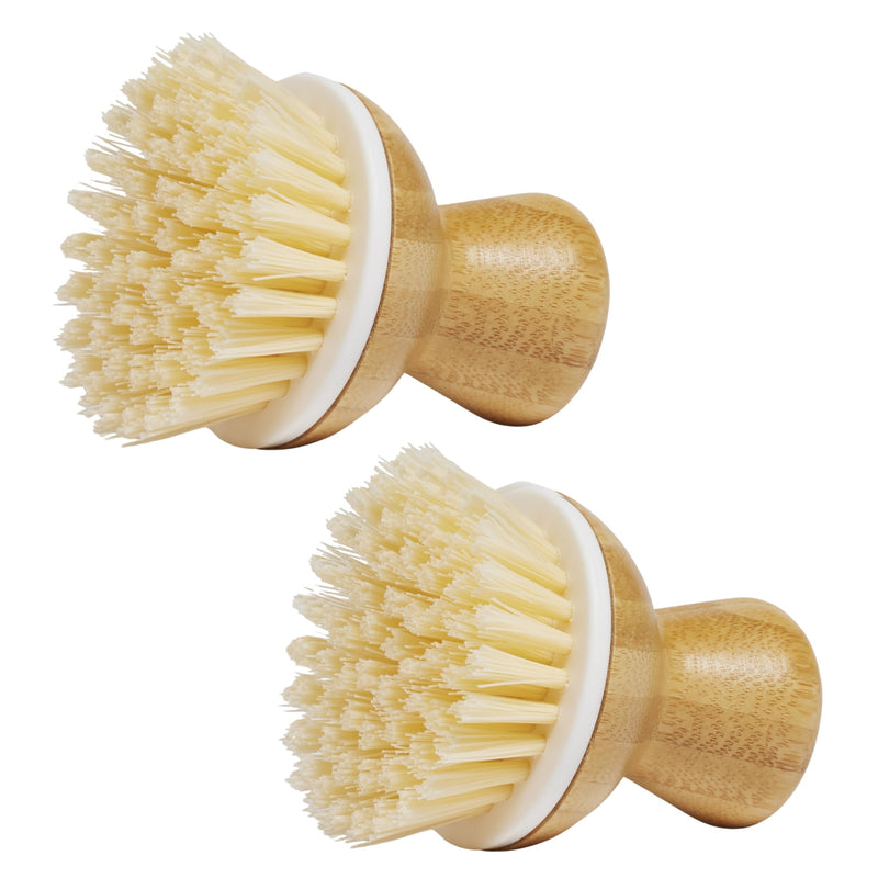 Grove Co. Bubble-Up Dish Brush, 2-Pack, Ergonomically Designed Dish Scrubber, Replacement Dish Scrub Brush, Removes Tough Messes, Gentle on Dishes, Sustainable Solution to The World's Waste Replacement Brush