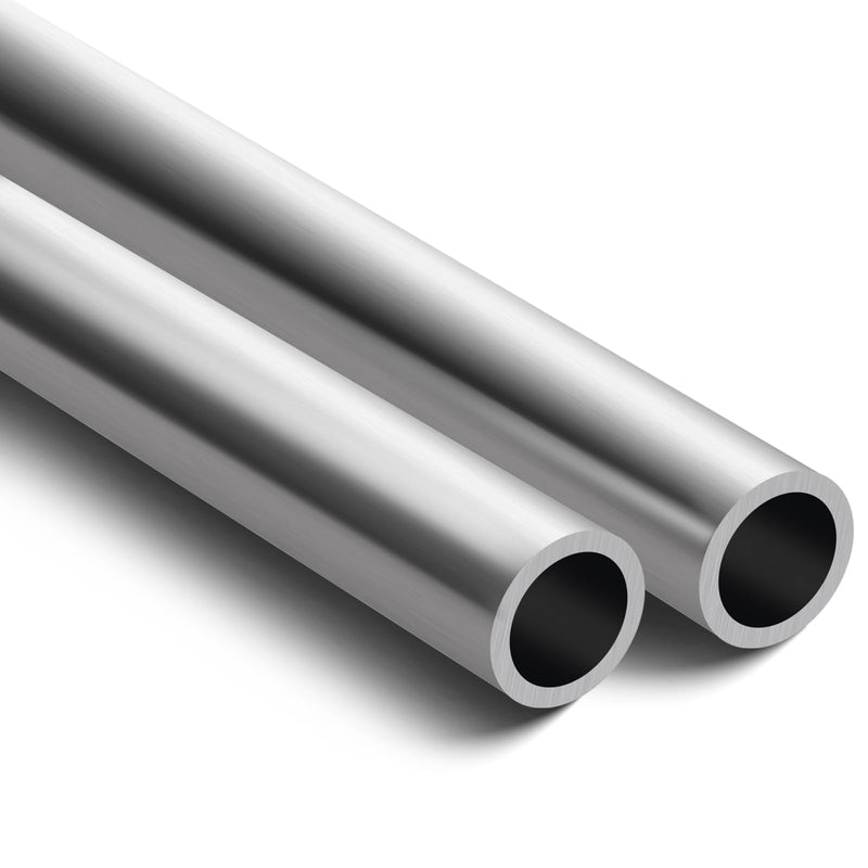 Gisafai 2 Pcs Aluminum Round Tubing 1" Od 0.12" Wall x 24" Length Straight Industrial Metal Aluminum Tube for Furnishing, DIY Projects, Machinery 24 Inch